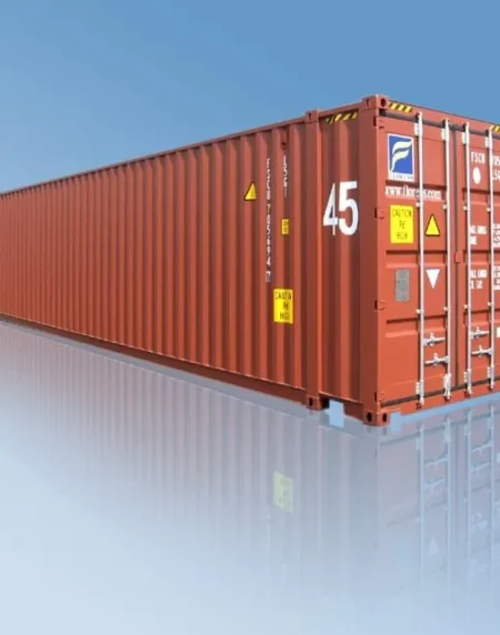 Contenedor 45 pies High Cube – 86 m³ y 2,90 m de altura