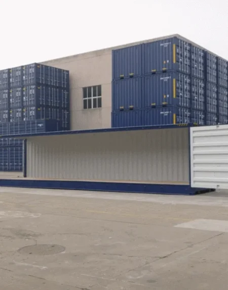 Contenedor 40 HC acceso lateral total (9'6") – Showroom móvil