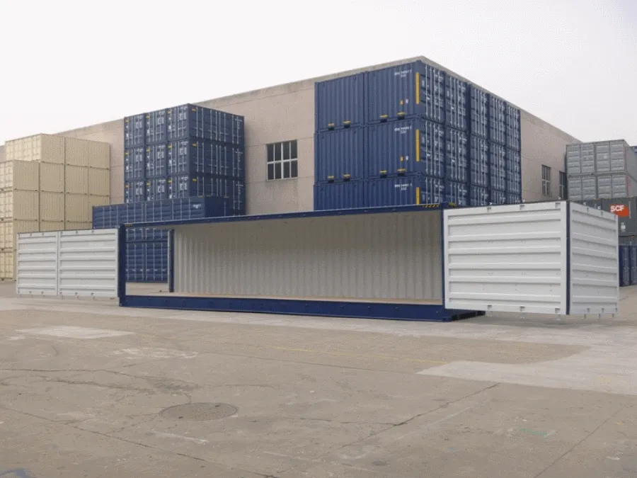 Contenedor 40 HC acceso lateral total (9'6") – Showroom móvil