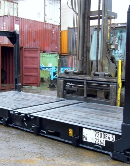Contenedor Flat Rack 20 pies plegable – Cargas especiales