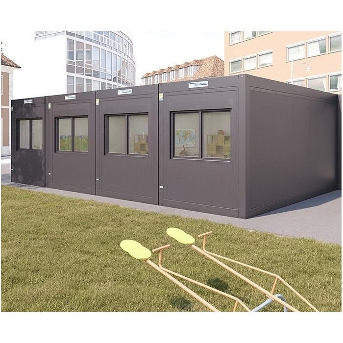 Conjunto de 4 bungalows – Aulas u oficinas conectables - Imagen 4