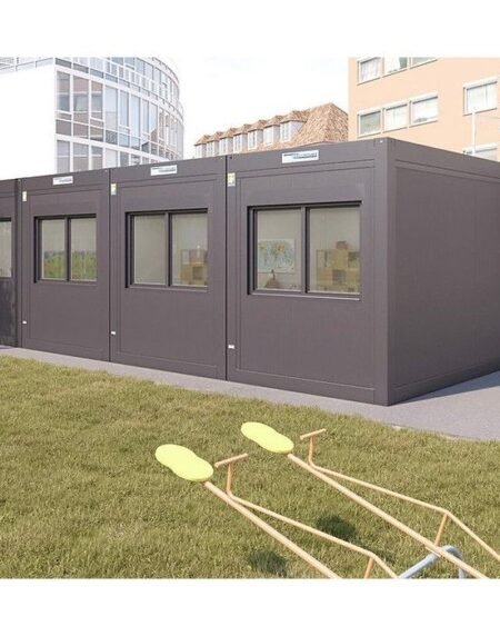 Conjunto de 4 bungalows – Aulas u oficinas conectables