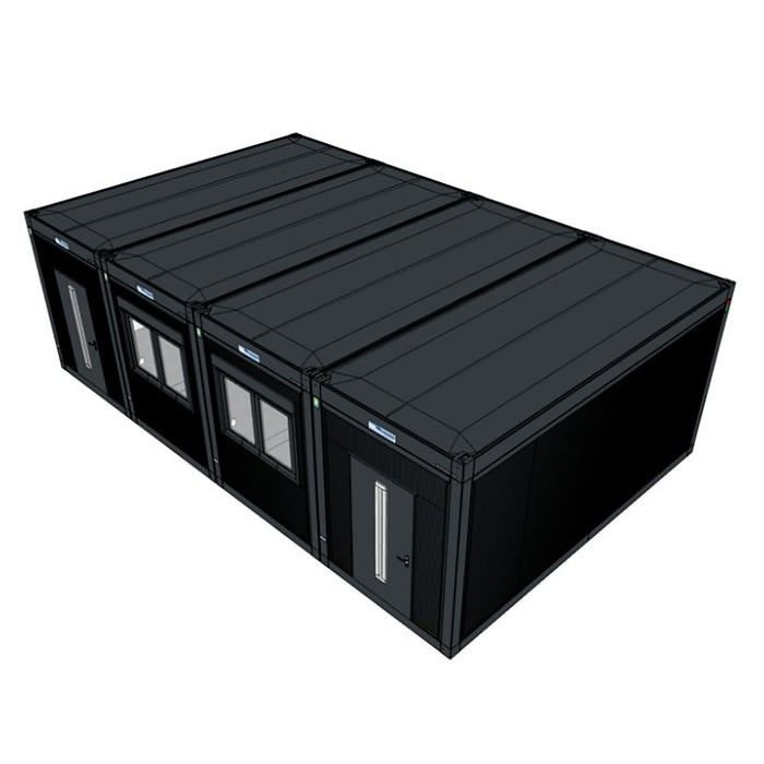 Conjunto de 4 bungalows – Aulas u oficinas conectables - Imagen 3