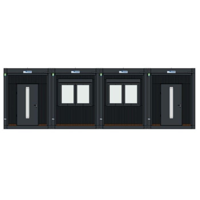Conjunto de 4 bungalows – Aulas u oficinas conectables - Imagen 2